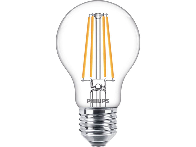 Philips LED-Lampe Classic Standard 8.5W/827 (75W) Clear E27