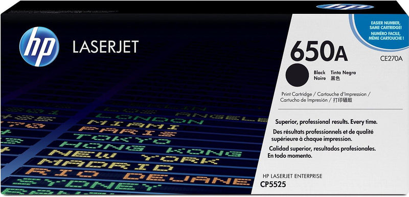 HP Original 650A Toner schwarz 13.500 Seiten (CE270A)