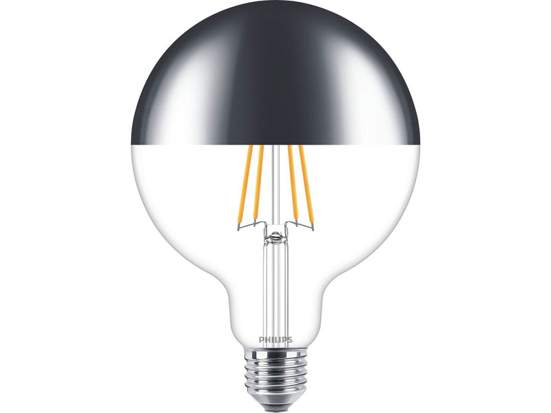 Philips LED-Lampe Classic Globe Ø125 mm 7.2W/827 (50W) Mirror Dimmable E27