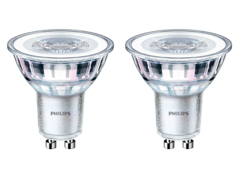 Philips LED-Lampe Classic Spot 4.6W/827 (50W) 36° 2-pack GU10