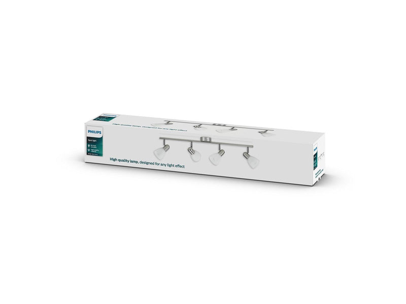Philips burlap bar/tube nickel 4x40W 230V