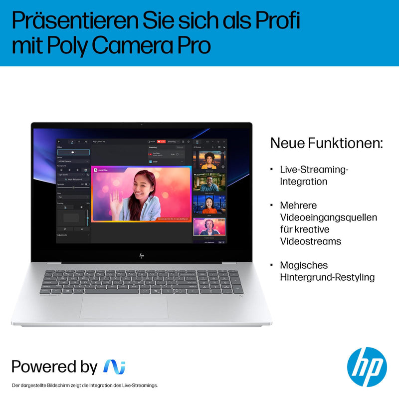 HP OmniBook 7 17-dc0075ng Intel® Core™ Ultra 7 258V Next Gen AI Notebook 43,9 cm (17,3')