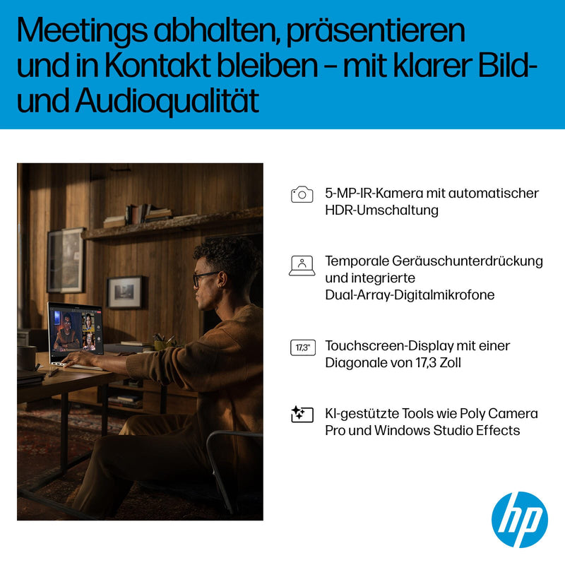 HP OmniBook 7 17-dc0075ng Intel® Core™ Ultra 7 258V Next Gen AI Notebook 43,9 cm (17,3')
