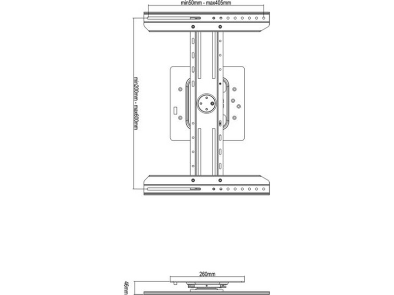 Multibrackets M Universal Digital Signage Wandmontage 50 kg 63" 200 x 200 mm