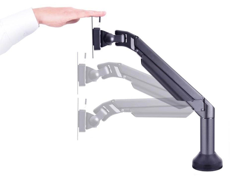 Multibrackets M VESA Gas Lift Arm Desk or Wall Basic Black