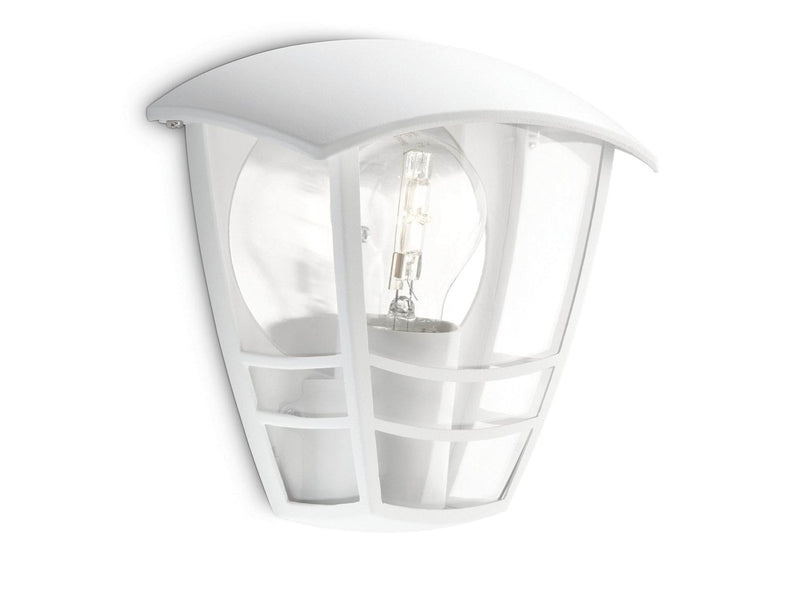 Philips Creek wall lantern white 1x60W 230V