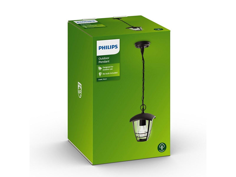 Philips Creek Pendant Ceiling black 1x60W 230V