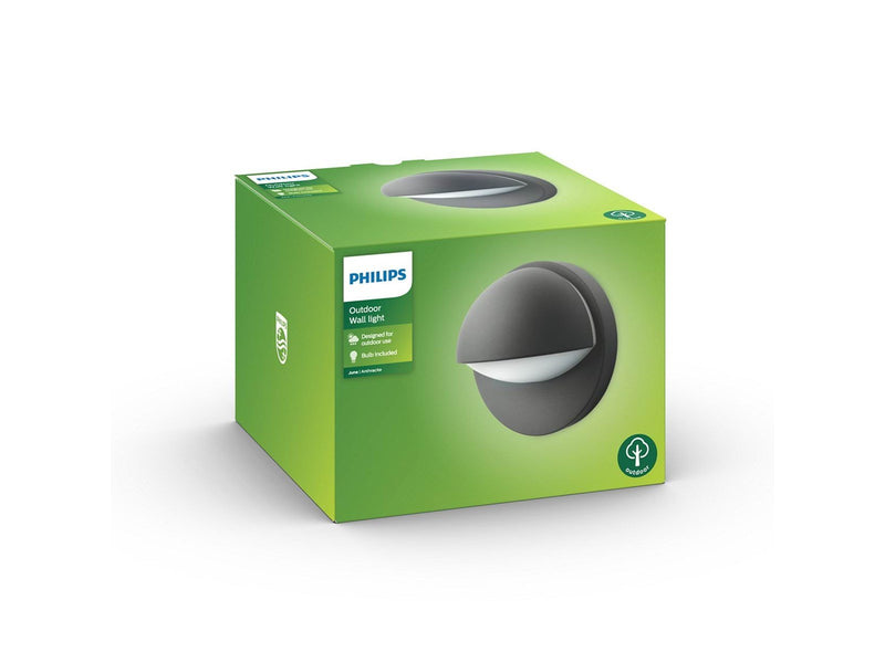 Philips June wall lantern antracit 1x12W 230V