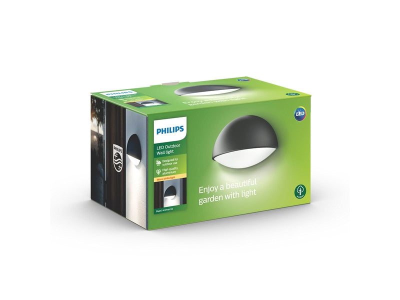 Philips Dust wall lantern antracit 1x3W 230V