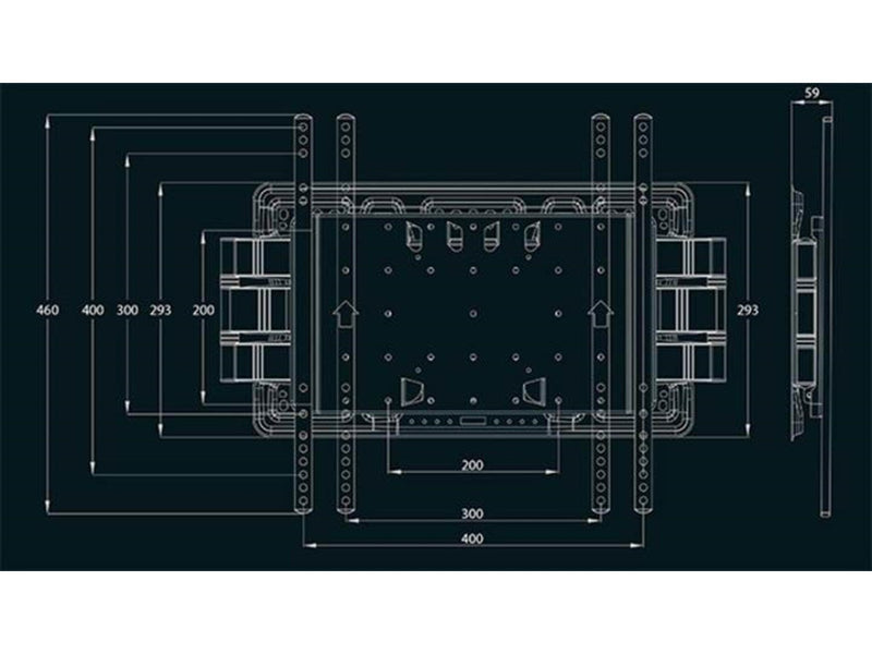 Multibrackets M VESA Super Slim neigen & Turn Plus HD 65 kg 80" 100 x 100 mm