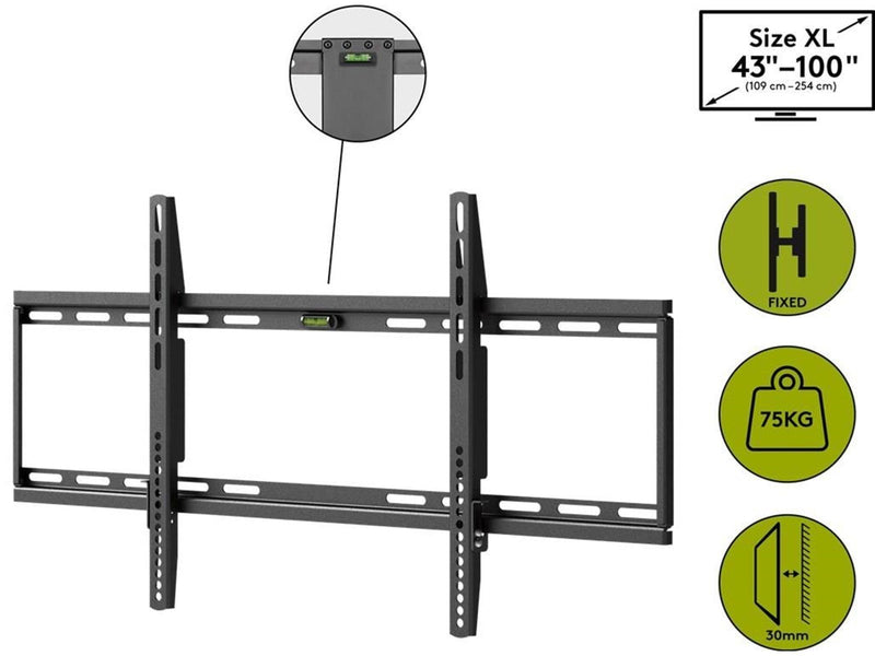 Pro Basic TV wall mount Basic FIXED (XL) black - for