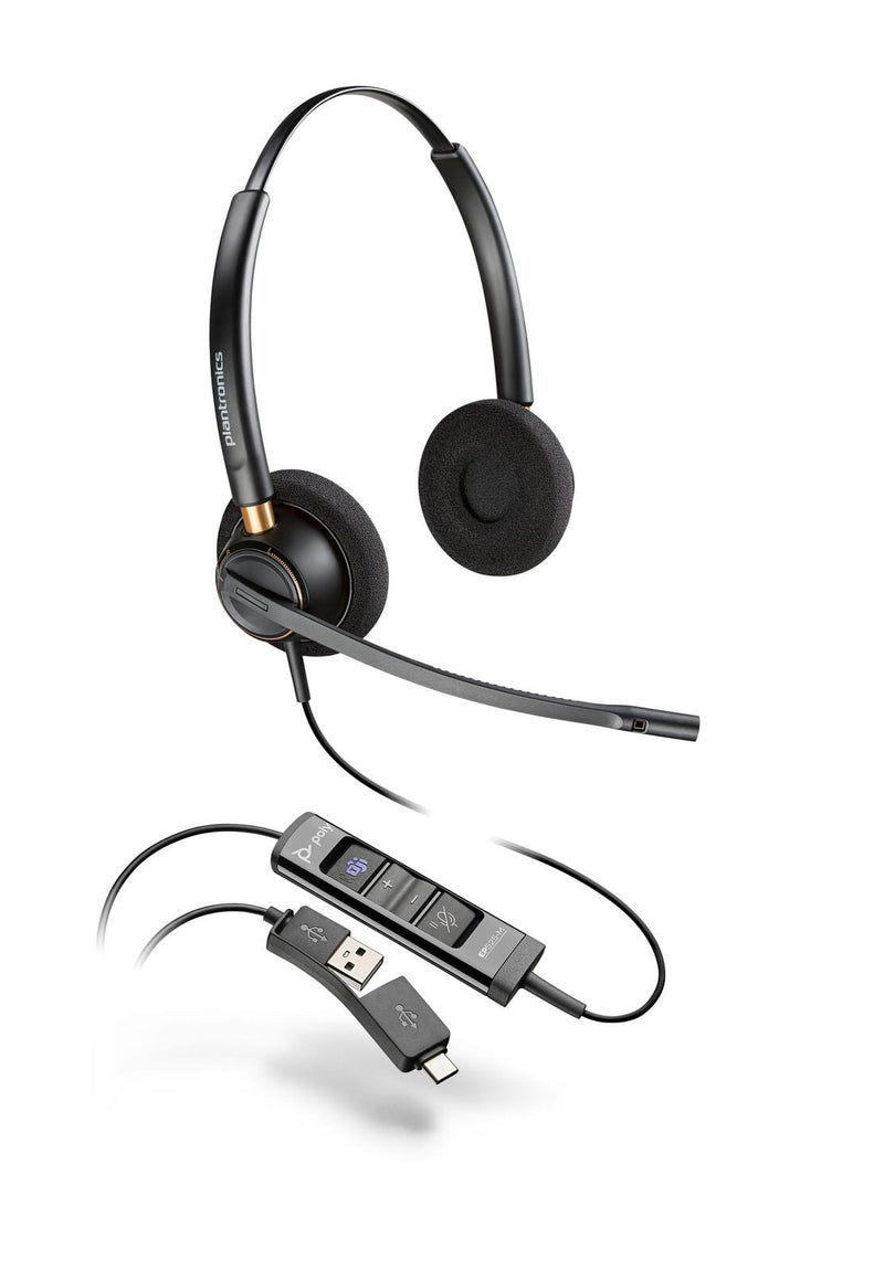 Poly EncorePro 525-M Stereo Headset On-Ear