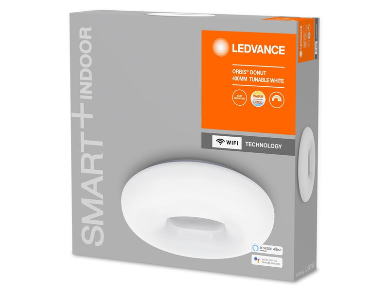 LEDVANCE Smart+ Ceiling Donut white + silver mat CCT WIFI A