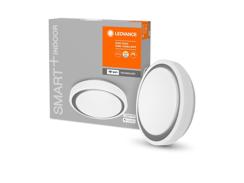 LEDVANCE Smart+ Ceiling moon white + silver ring CCT WIFI A
