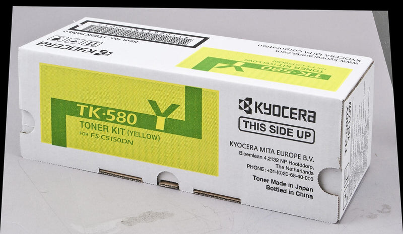 Kyocera Original TK-580Y Toner gelb 2.800 Seiten (1T02KTANL0) für ECOSYS P6021cdn, FS-C5150DN