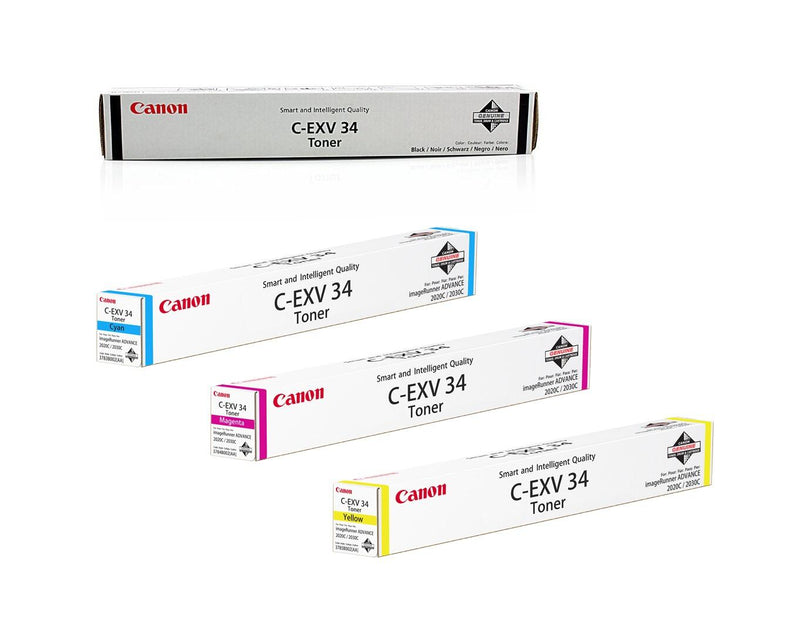 Canon Original Toner C-EXV34 4er-Set schwarz, cyan, magenta, gelb