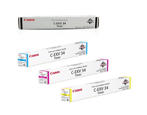 Canon Original Toner C-EXV34 4er-Set schwarz, cyan, magenta, gelb