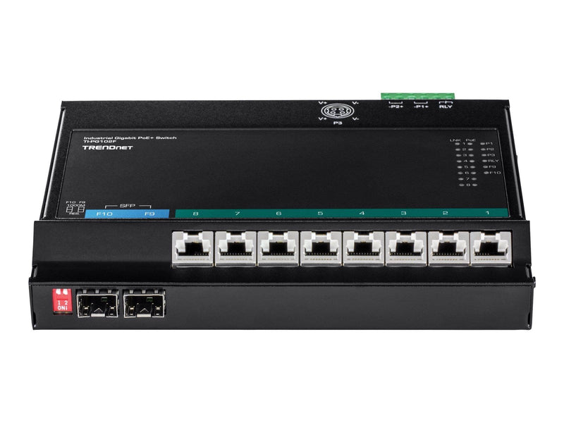 TRENDnet TI-PG102F - Industrial - switch - 10 ports