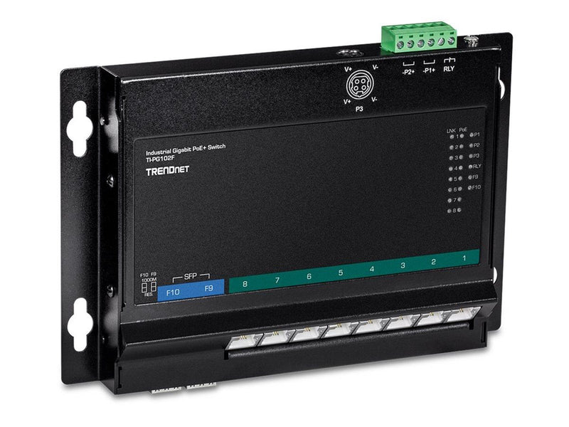 TRENDnet TI-PG102F - Industrial - switch - 10 ports