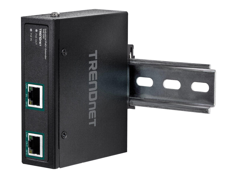 TRENDnet TI-E100 Gigabit PoE+ Extender - network extender - 10Mb LAN 100Mb LAN GigE