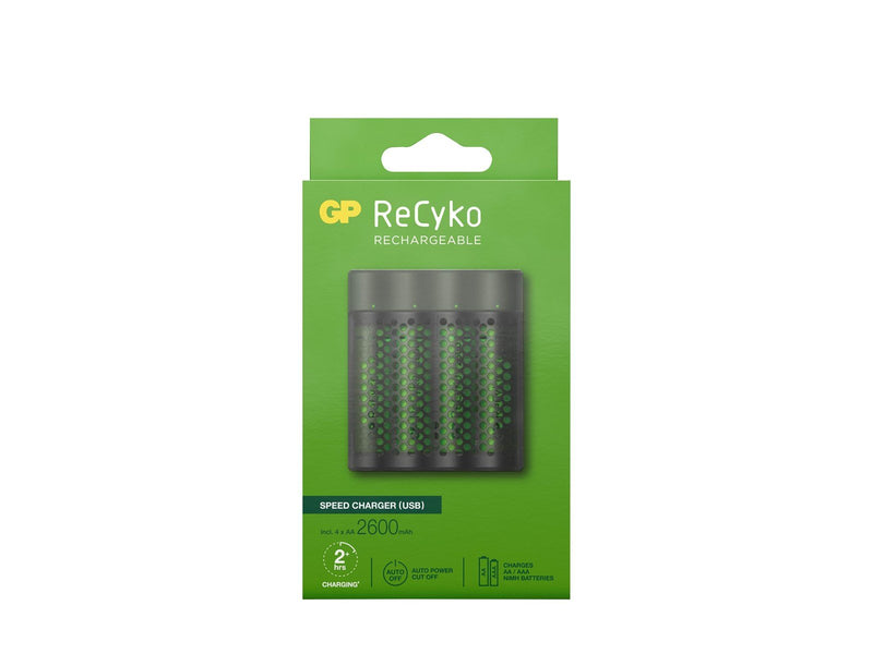 GP ReCyko Speed-oplader M451 (USB) inkl. 4 stk. A