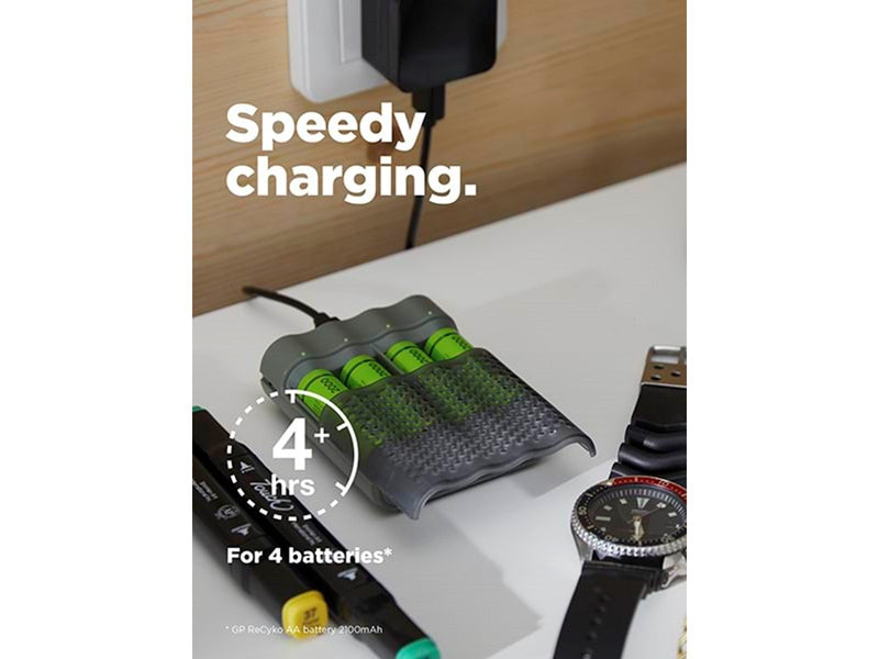 GP ReCyko Speed-oplader M451 (USB) inkl. 4 stk. A