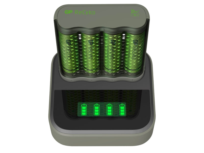 GP ReCyko Speed-oplader M451 (USB) med ladestation