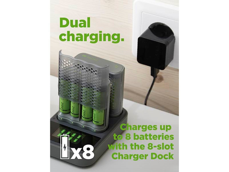 GP ReCyko Speed-oplader M451 (USB) med ladestation