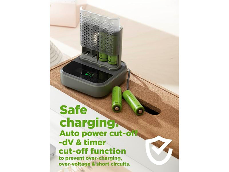 GP ReCyko Speed-oplader M451 (USB) med ladestation