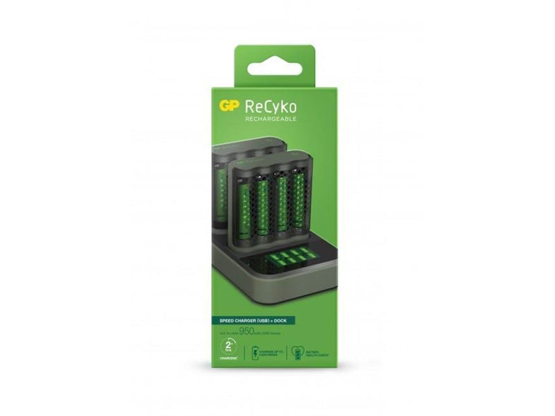 GP ReCyko 2x Speed-oplader M451 (USB) med ladestat