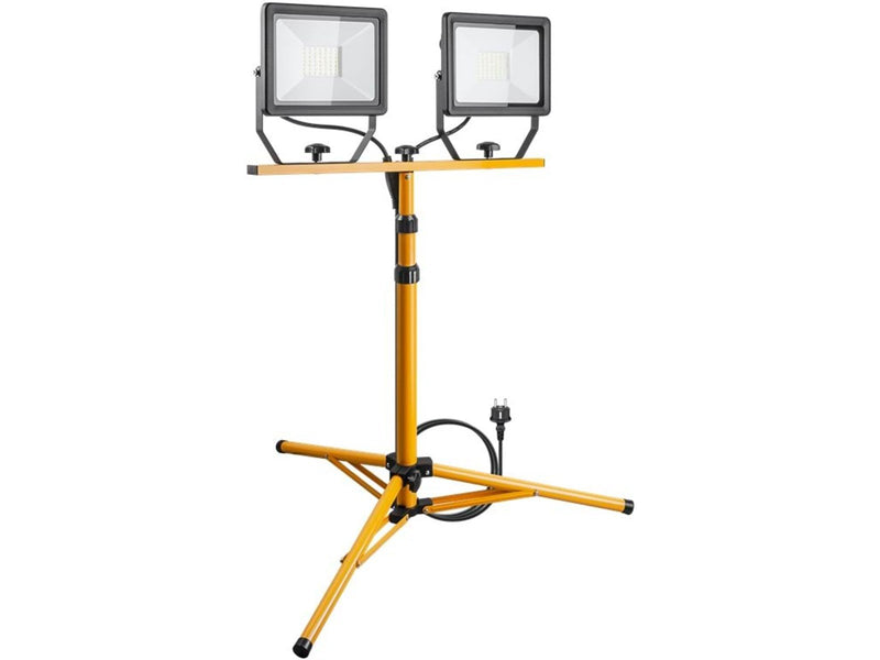Pro LED work light with telescopic tripod 2 x 50 W b