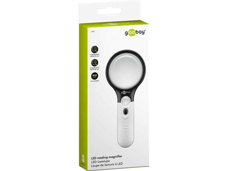 Pro LED reading magnifier white - ideal for displayin
