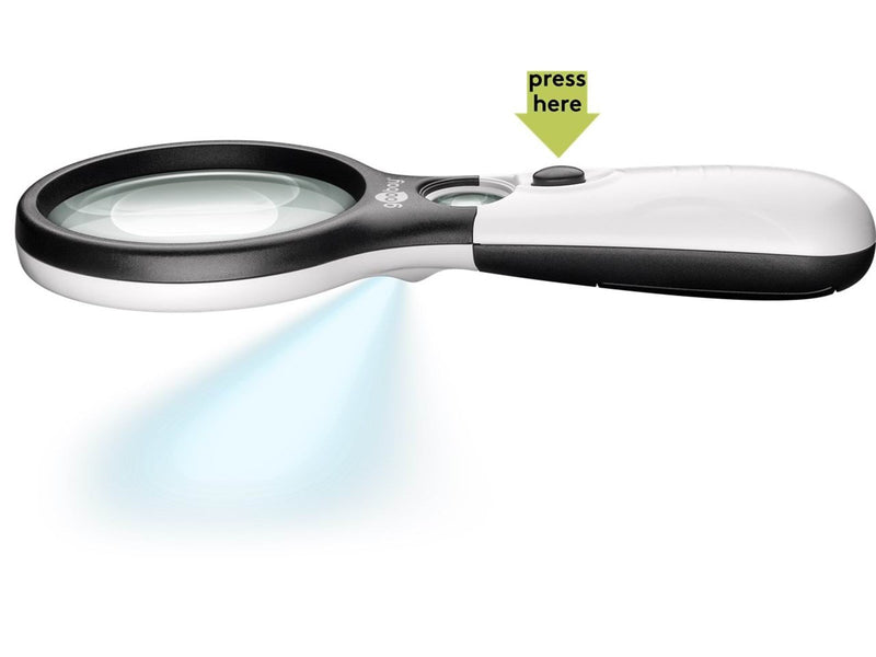 Pro LED reading magnifier white - ideal for displayin