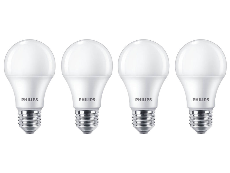 Philips LED-Lampe Standard 10W/827 (75W) Frosted 4-pack E27