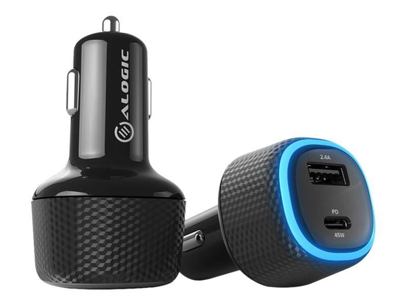 ALOGIC Rapid 2 Port USB-A + USB-C Car Charger 12W + 45W