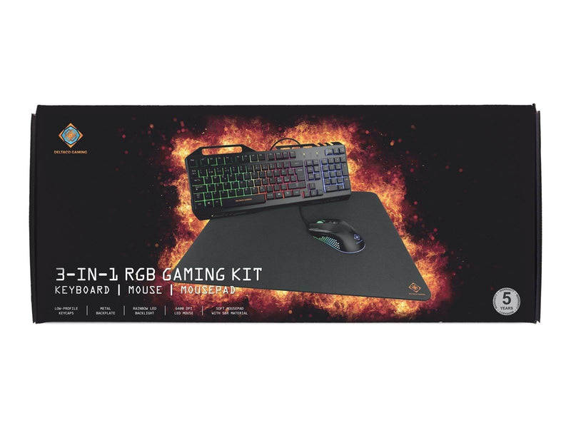 Deltaco GAMING - Gaming Tastaturen - Nordisch - Schwarz