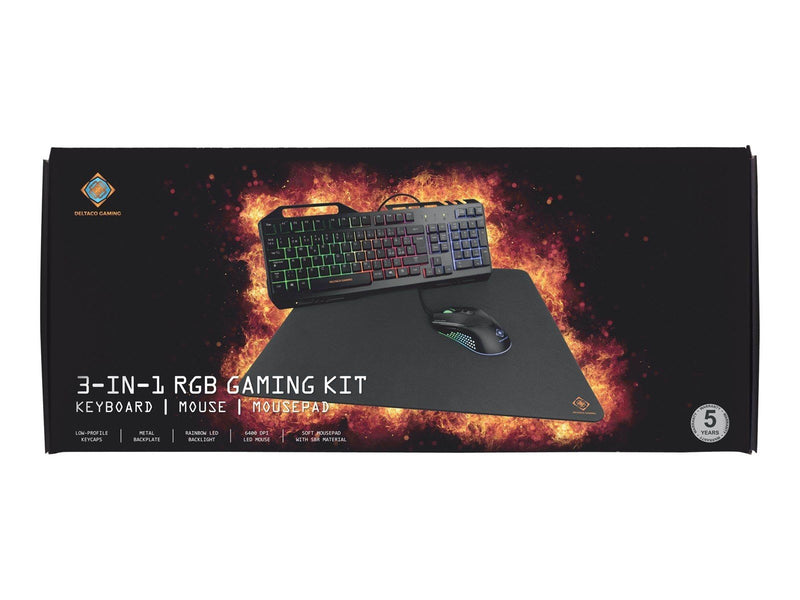 Deltaco GAMING - Gaming Tastaturen - Nordisch - Schwarz