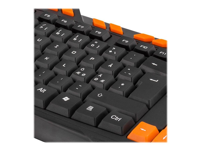 Deltaco GAMING - Gaming Tastaturen - Nordisch - Orange