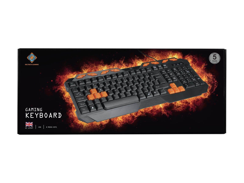 Deltaco GAMING - Gaming Tastaturen - Englisch - UK - Schwarz