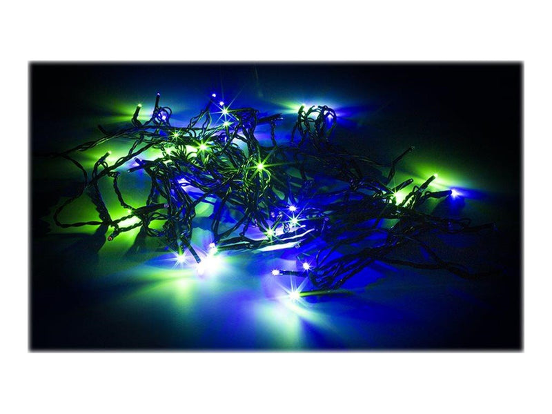 Deltaco WiFi light chain 10m 80 led adapter IP44 RGB