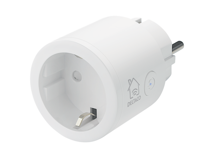 Deltaco SMART HOME switch WiFi 2.4GHz 1xCEE 7/3 10A timer 220-240V 3-pack white