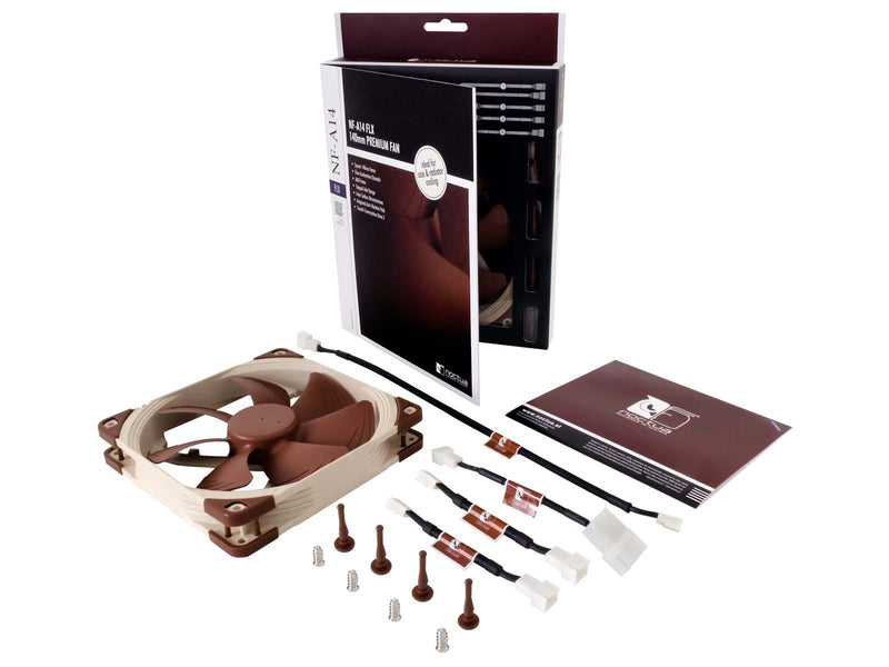 Noctua NF-A14 FLX - Gehäuselüfter - 140mm - Braun - 19 dBA