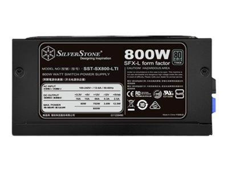 SilverStone SX800-LTI Netzteile - 800 Watt - 120 mm - ATX - 80 Plus Titanium (bis zu 90% effektiv)