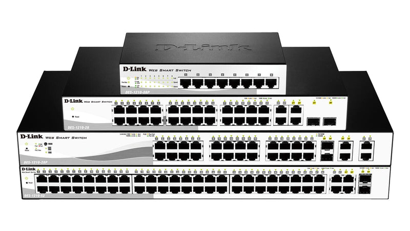 D-Link DES-1210-28P 24-Port 100MBit/s PoE 2-Port Gigabit 2-Port Combo Gigabit SFP Switch