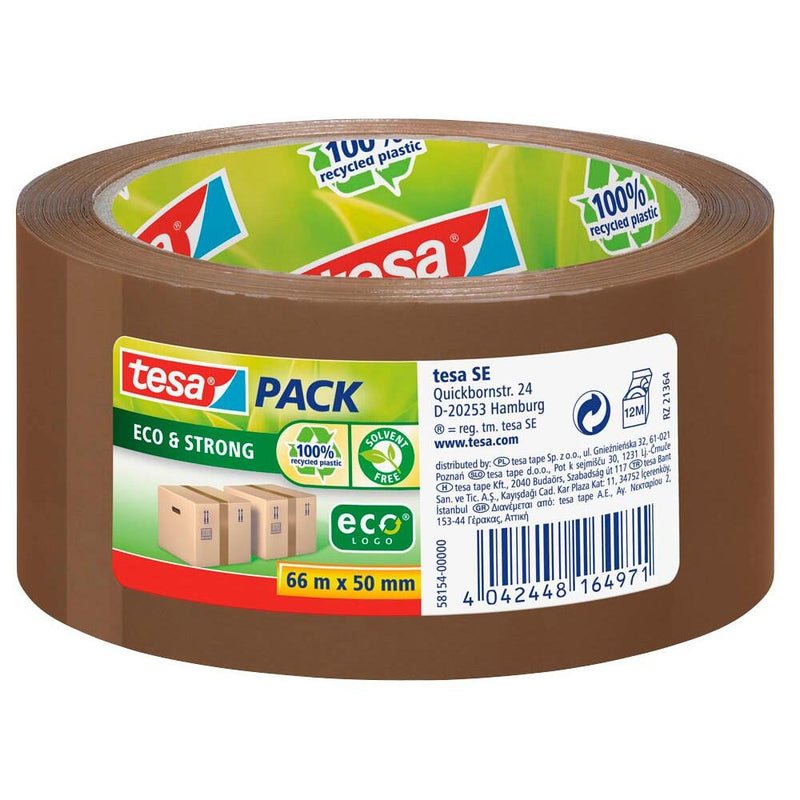 tesa tesapack® Eco & Strong Packband 50 mm x 66 m braun
