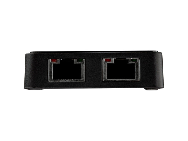 StarTech.com USB32000SPT USB 3.0 to Dual Port Gigabit Ethernet Adapter w/ USB Port 10/100/1000 Mbps USB Gigabit LAN Network NIC