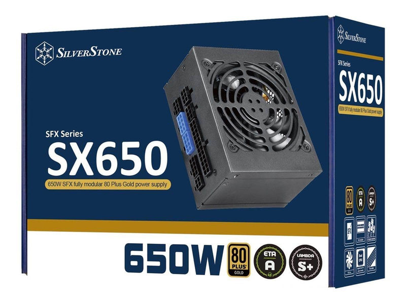SilverStone SFX Series SX650-G Netzteile - 650 Watt - 92 mm - ATX 2.4 - 80 Plus Gold zertifiziert