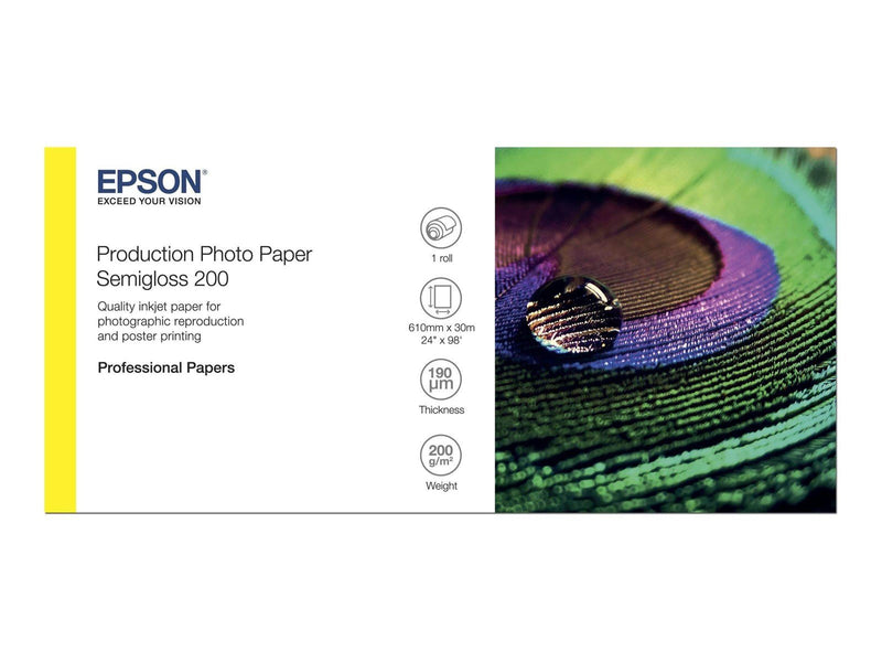 Epson Production - photo paper - 1 roll(s) - Roll (60.96 cm x 30 m) - 200 g/m²