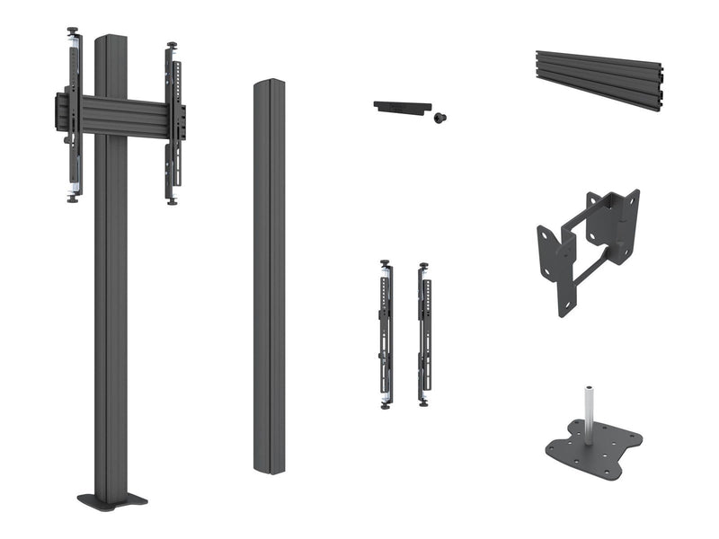 Multibrackets M Floormount Column Pro MBFC1U 150 Micro Adjustabl 30 kg 65" 100 x 100 mm