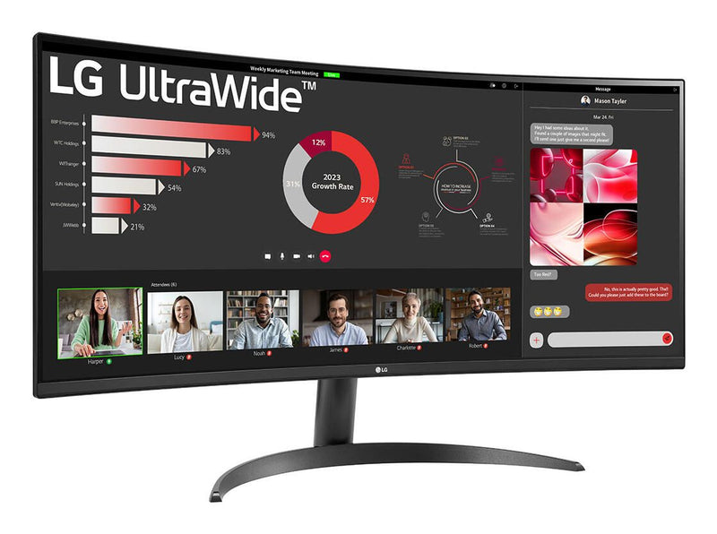 LG 34WR50QK-B Wide Quad HD Display 86,4 cm (34')